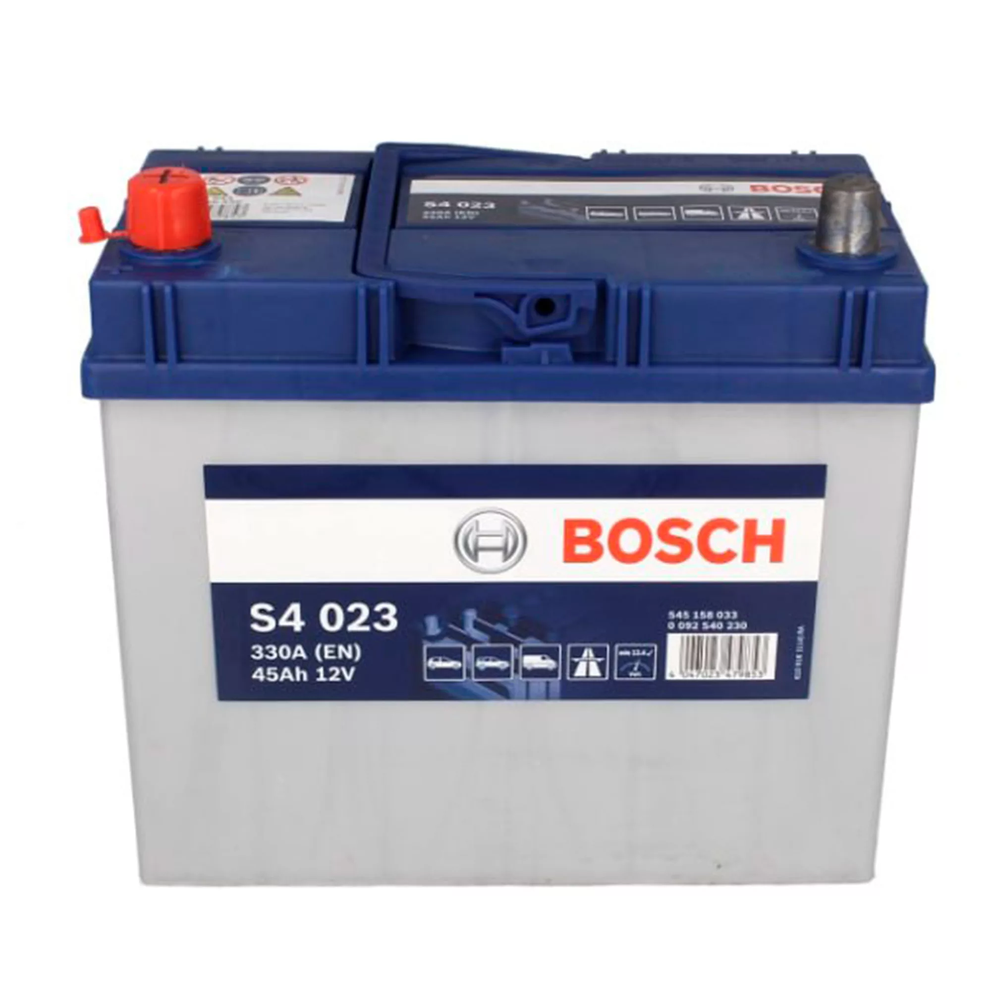 Автомобильный аккумулятор Bosch S4 (AD) 6CT-45 Аз Asia (0092S40230)