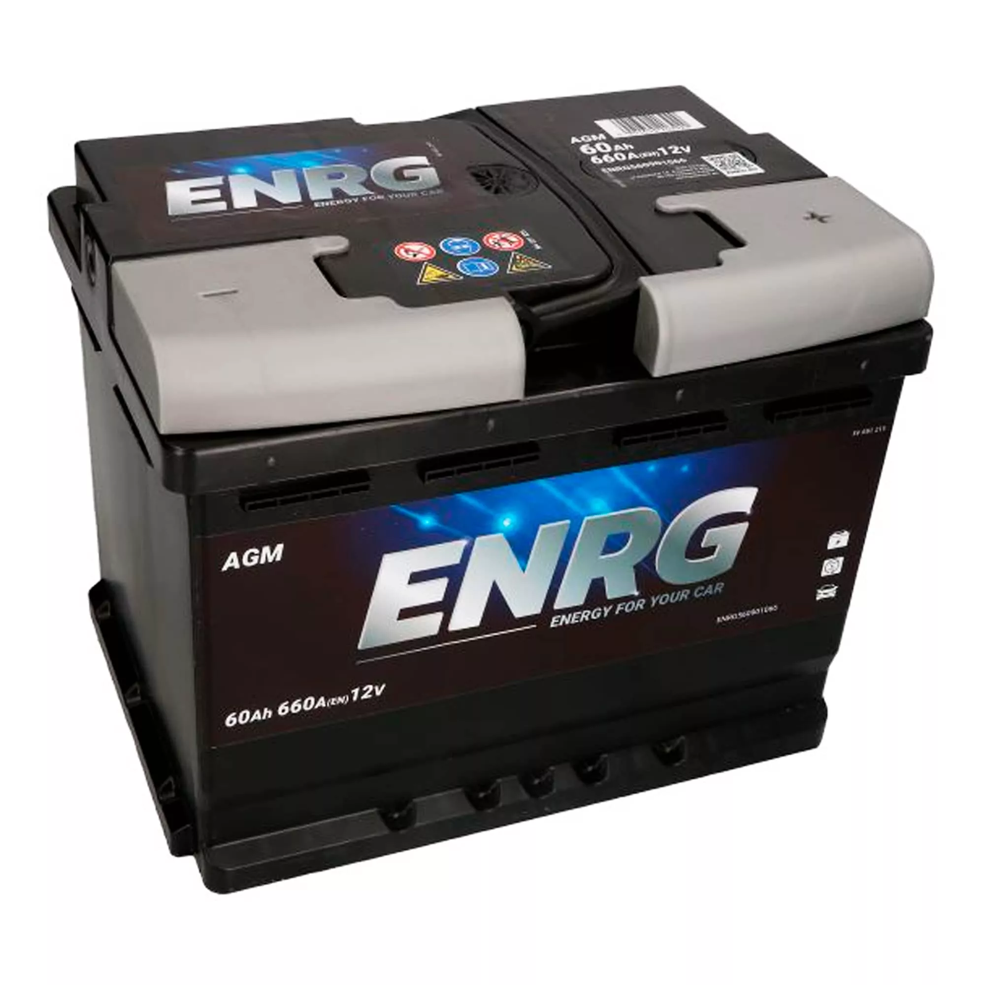Автомобільний акумулятор ENRG 12В 60AH АЗЕ 660А AGM (ENRG560901066) Автомобільний акумулятор ENRG 12В 60AH АЗЕ 660А AGM (ENRG560901066)