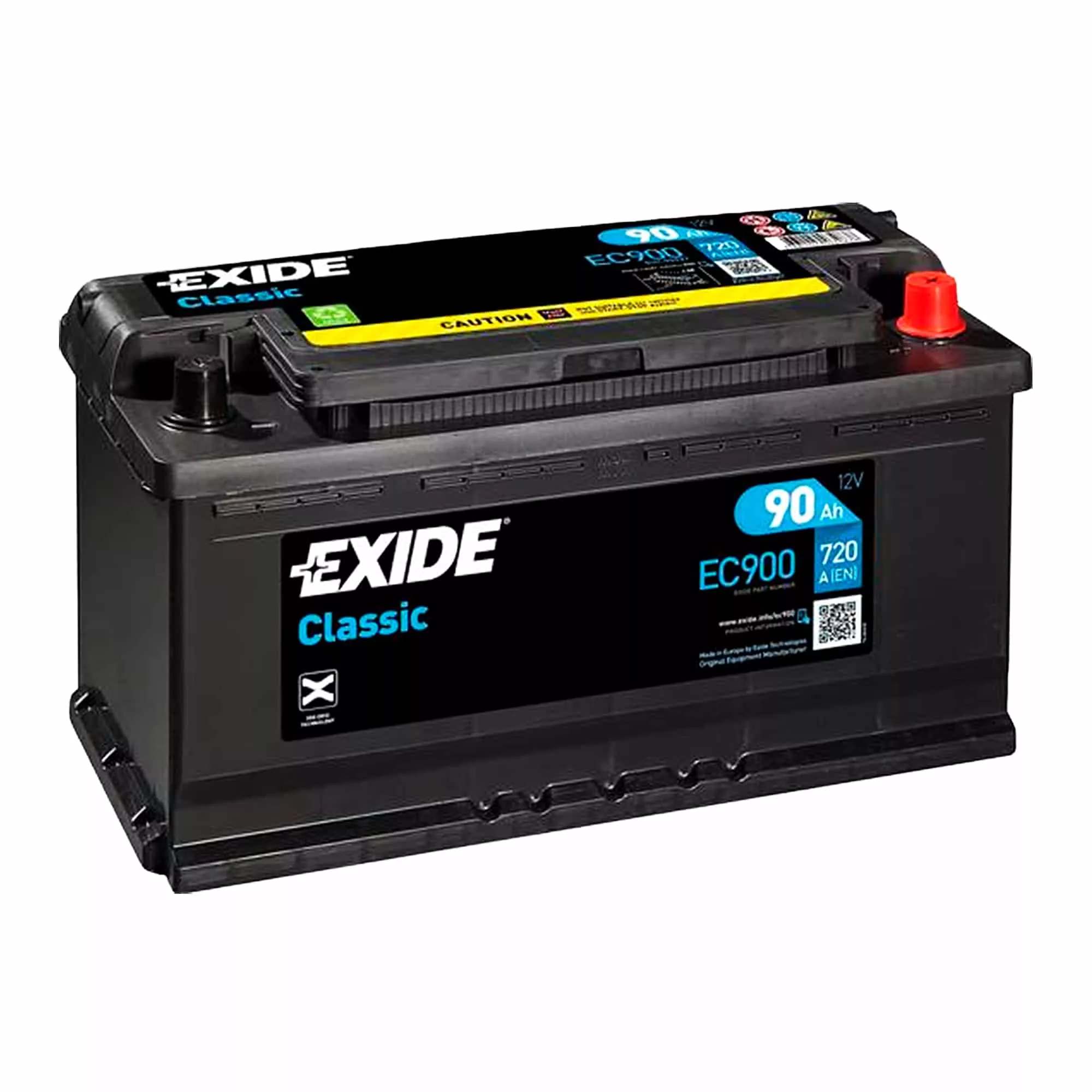 Автомобільний акумулятор EXIDE 6СТ-90 АзЕ CLASSIC (EC900)