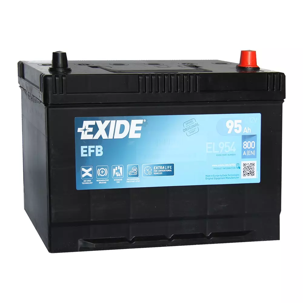 Автомобильный аккумулятор EXIDE EFB Start-Stop 6СТ-95Ah АзЕ 800А (EL954)