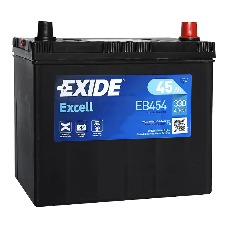 Автомобильный аккумулятор EXIDE Excell 6СТ-45Ah Asia АзЕ (EB454)