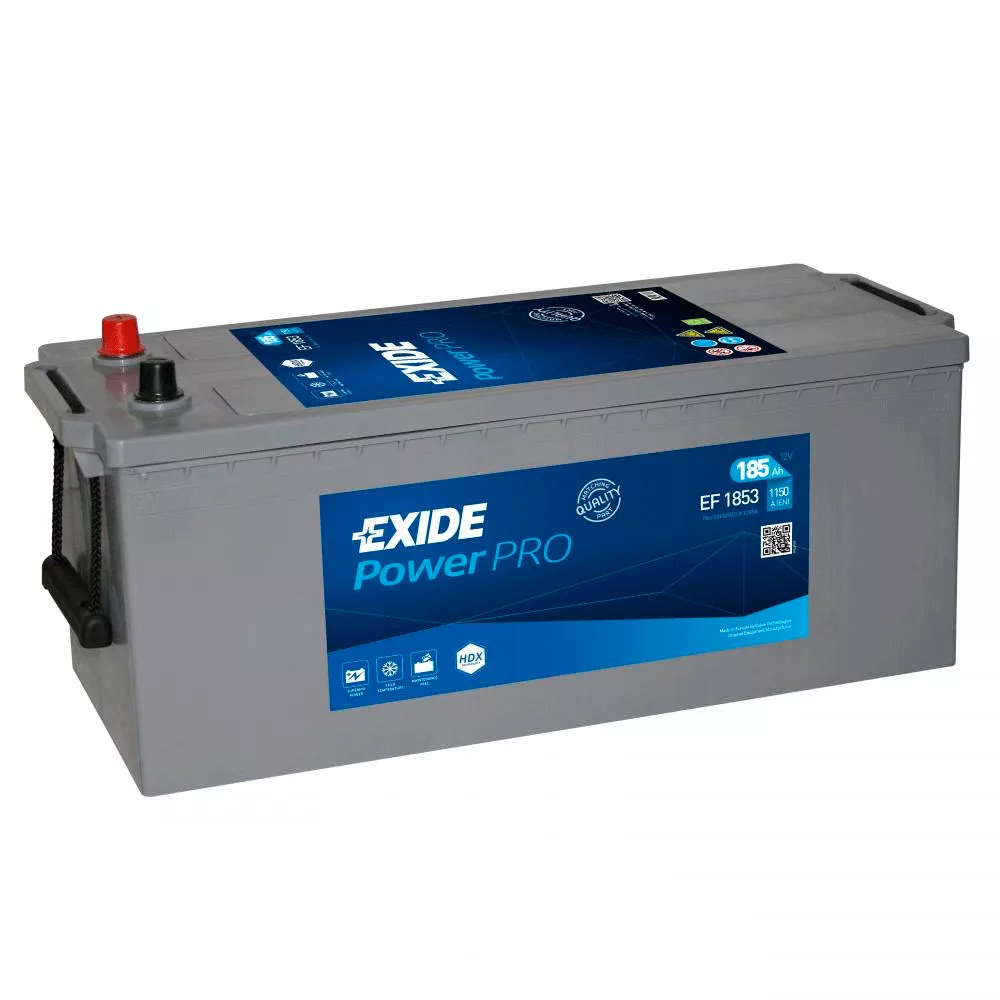 Грузовой аккумулятор EXIDE Power PRO 6СТ-185Ah Аз 1150A (EN) EF1853 (76233)