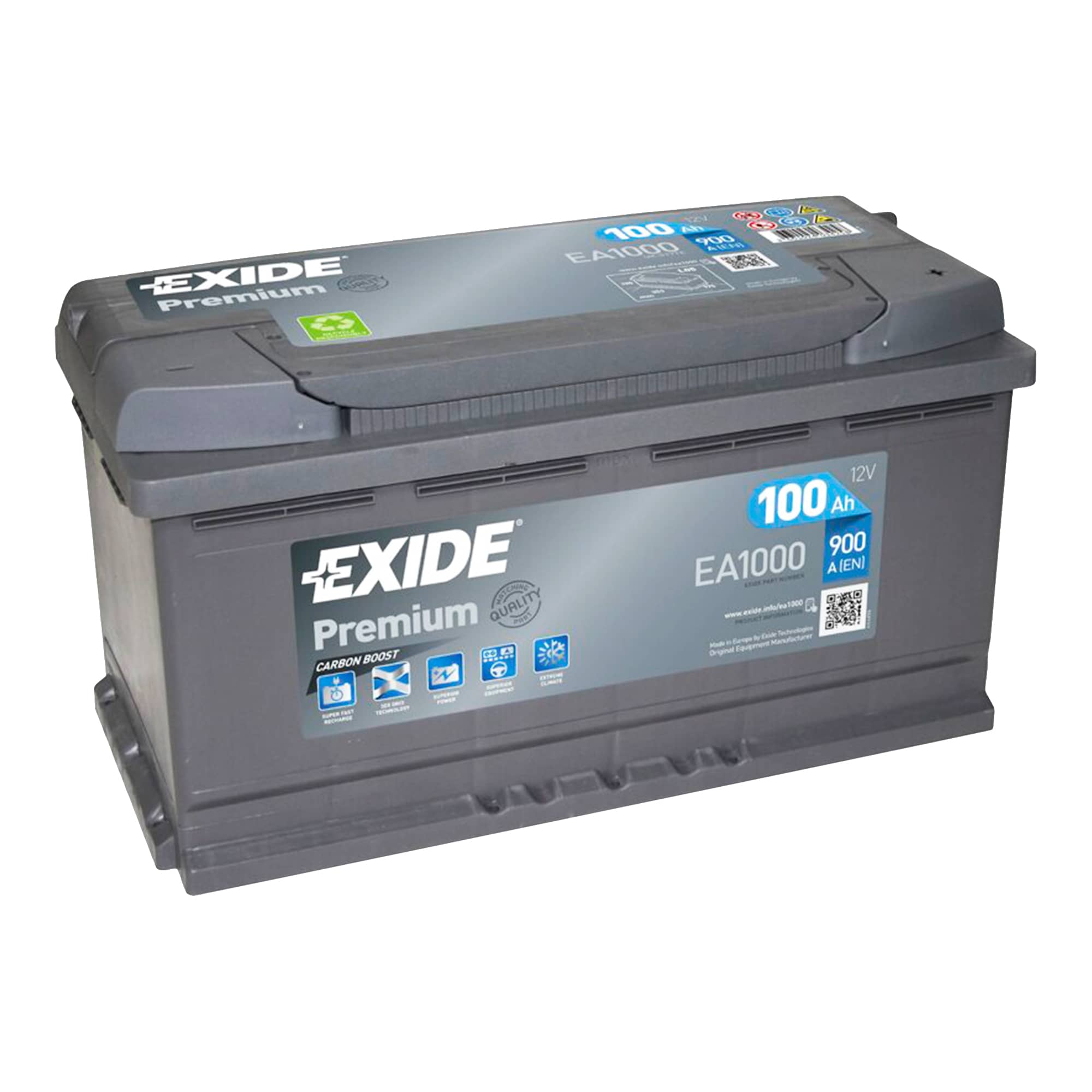 Аккумулятор Exide Premium 6СТ-100Ah (-/+)  (76059)