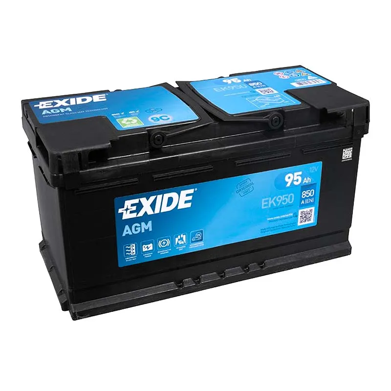 Автомобільний акумулятор EXIDE AGM 6СТ-95Ah АзЕ (EK950)