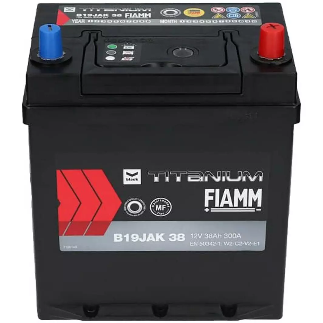 Автомобильный аккумулятор Fiamm Titanium BLK Jp B19JAK 6СТ-38Ah 300А АзЕ (7905163) Автомобильный аккумулятор Fiamm Titanium BLK Jp B19JAK 6СТ-38Ah 300А АзЕ (7905163)