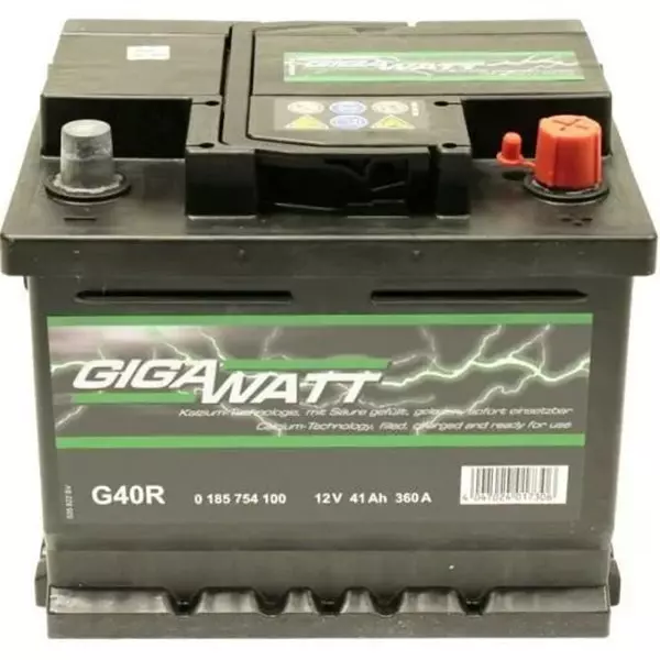 Автомобильный аккумулятор GIGAWATT 6CT-41 360А АзЕ (0185754100) Автомобильный аккумулятор GIGAWATT 6CT-41 360А АзЕ (0185754100)
