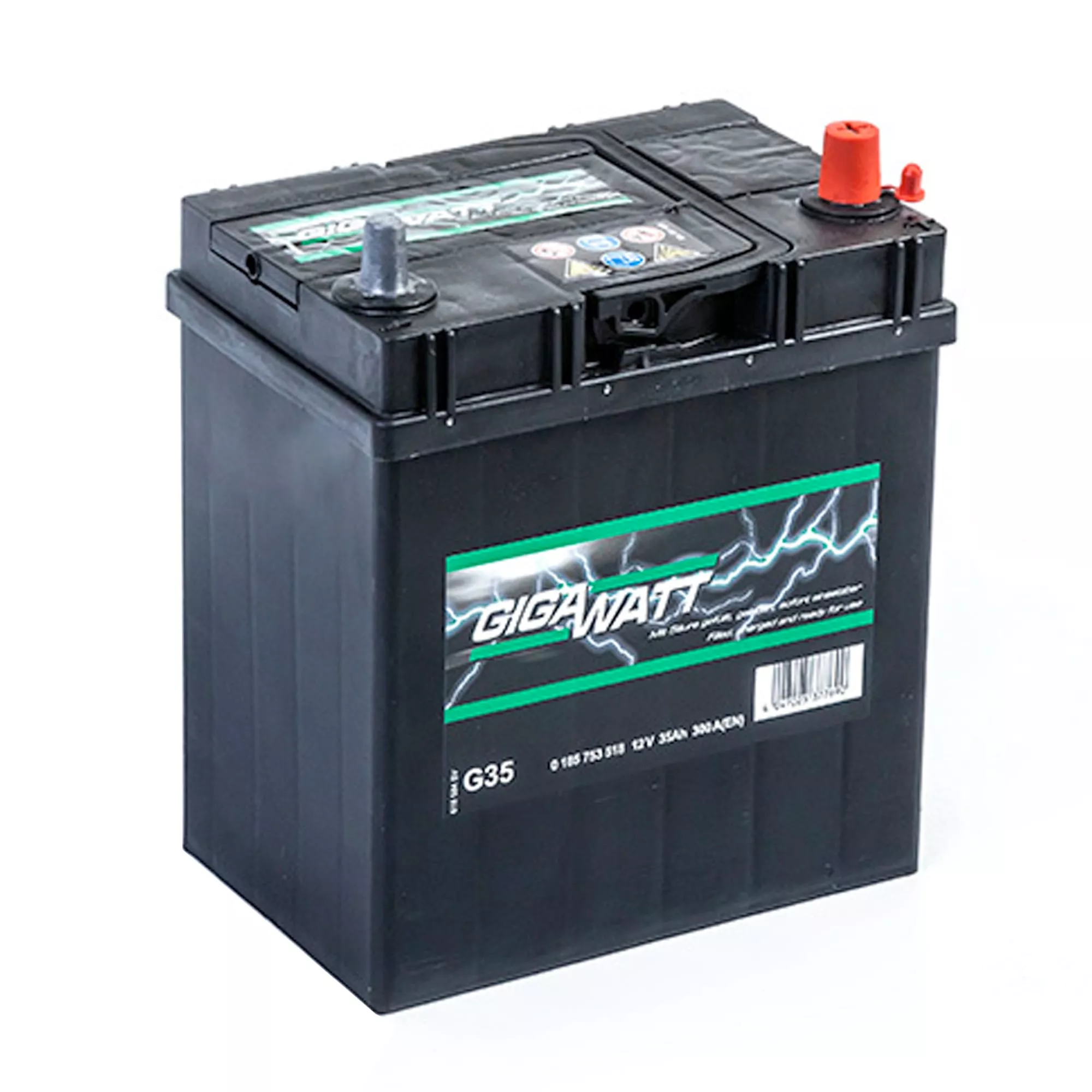Автомобильный аккумулятор GIGAWATT G35 6СТ-35Ah 300А АзЕ (0185753518) Автомобильный аккумулятор GIGAWATT G35 6СТ-35Ah 300А АзЕ (0185753518)
