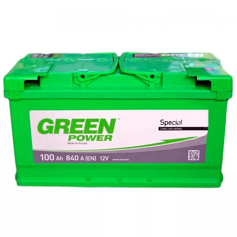 Автомобильный аккумулятор GREEN POWER 6СТ-100Ah 840A АзЕ (EN) (000022364) (24434)