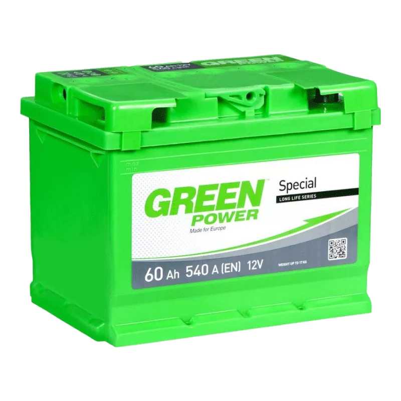 Автомобильный аккумулятор GREEN POWER 6СТ-60Ah 540A АзЕ (EN) (000022358) Автомобильный аккумулятор GREEN POWER 6СТ-60Ah 540A АзЕ (EN) (000022358)