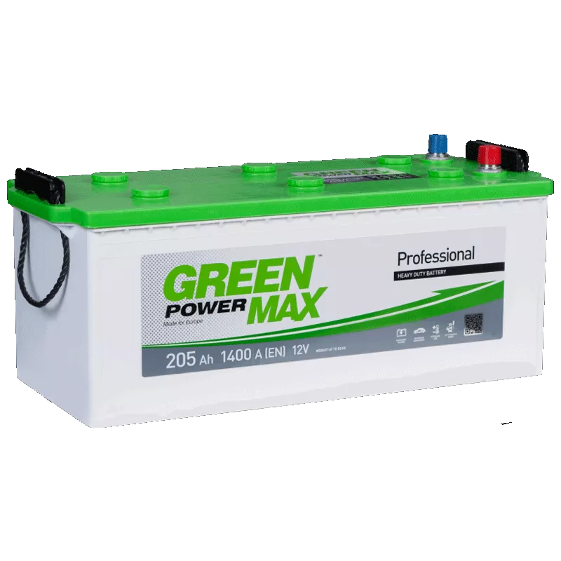 Грузовой аккумулятор GREEN POWER MAX 6СТ-205Ah 1400A Аз (EN) (000022375) (30019) Грузовой аккумулятор GREEN POWER MAX 6СТ-205Ah 1400A Аз (EN) (000022375) (30019)