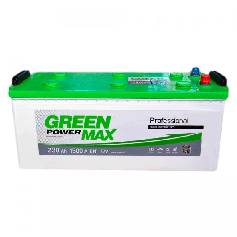 Грузовой аккумулятор GREEN POWER MAX 6СТ-230Ah 1500A Аз (EN) (000022376) (24445) Грузовой аккумулятор GREEN POWER MAX 6СТ-230Ah 1500A Аз (EN) (000022376) (24445)