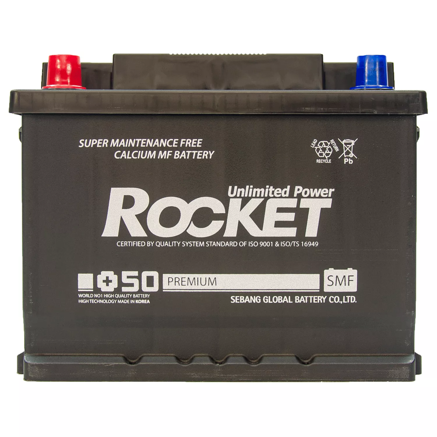 Автомобильный аккумулятор ROCKET 6СТ-65Ah Аз 570A (CCA (SMF 65R-L2) (58181)