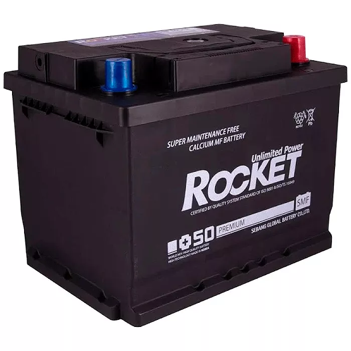 Автомобильный аккумулятор ROCKET 6СТ-65Ah АзЕ 570A (CCA) (SMF 65L-L2) (51472)