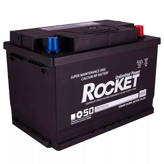Автомобильный аккумулятор ROCKET 6СТ-78Ah АзЕ 700A (CCA) (SMF 78L-L3) (51473)