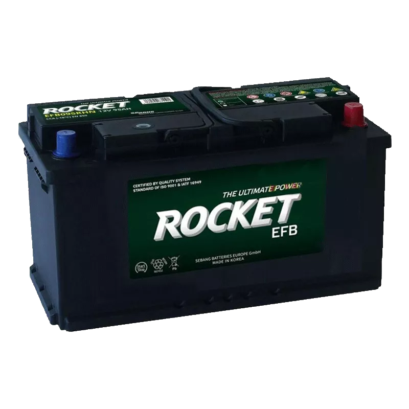Автомобильный аккумулятор ROCKET EFB Start-Stop 6СТ-95Ah АзЕ 850A (CCA) (EFB L5)