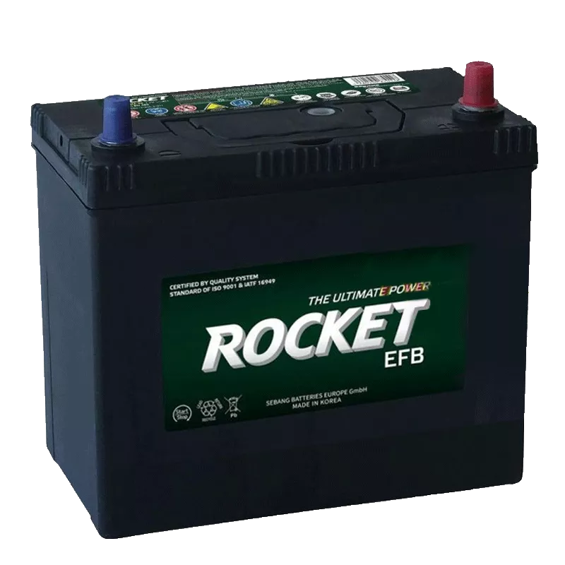 Автомобильный аккумулятор ROCKET EFB Start-Stop Japan 6СТ-55Ah АзЕ ASIA 460A (CCA) (EFB N55L) Автомобильный аккумулятор ROCKET EFB Start-Stop Japan 6СТ-55Ah АзЕ ASIA 460A (CCA) (EFB N55L)