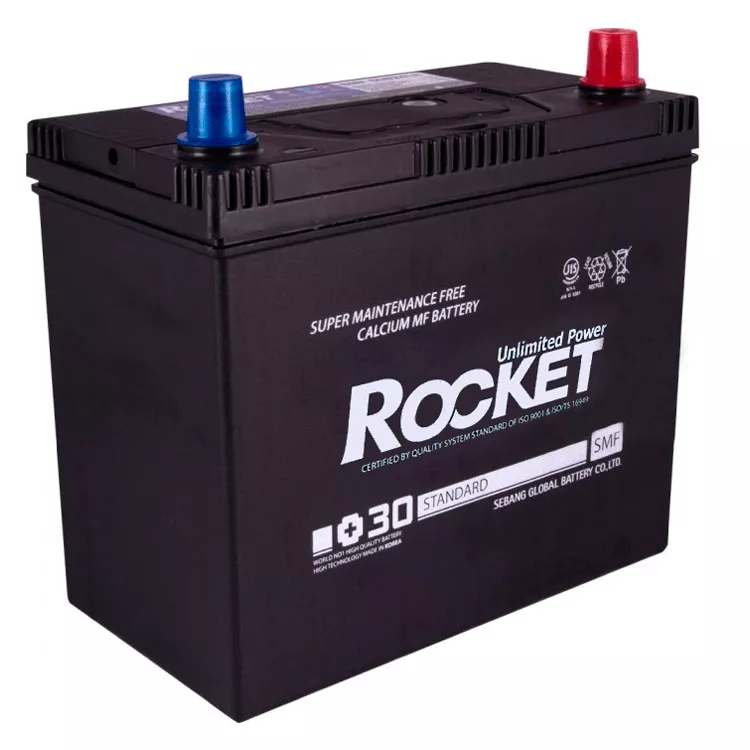 Автомобильный аккумулятор ROCKET Japan 6СТ-45Ah АзЕ ASIA 410A (CCA) (SMF 55B24LS) (54139) Автомобильный аккумулятор ROCKET Japan 6СТ-45Ah АзЕ ASIA 410A (CCA) (SMF 55B24LS) (54139)
