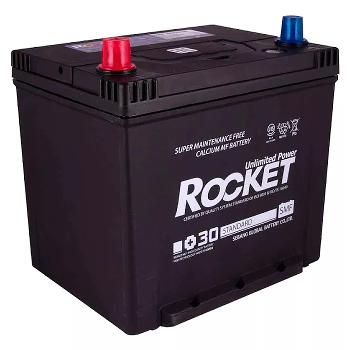 Автомобільний акумулятор ROCKET Japan 6СТ-60Ah Аз 520A (CCA) (SMF 65D23R) (58172)