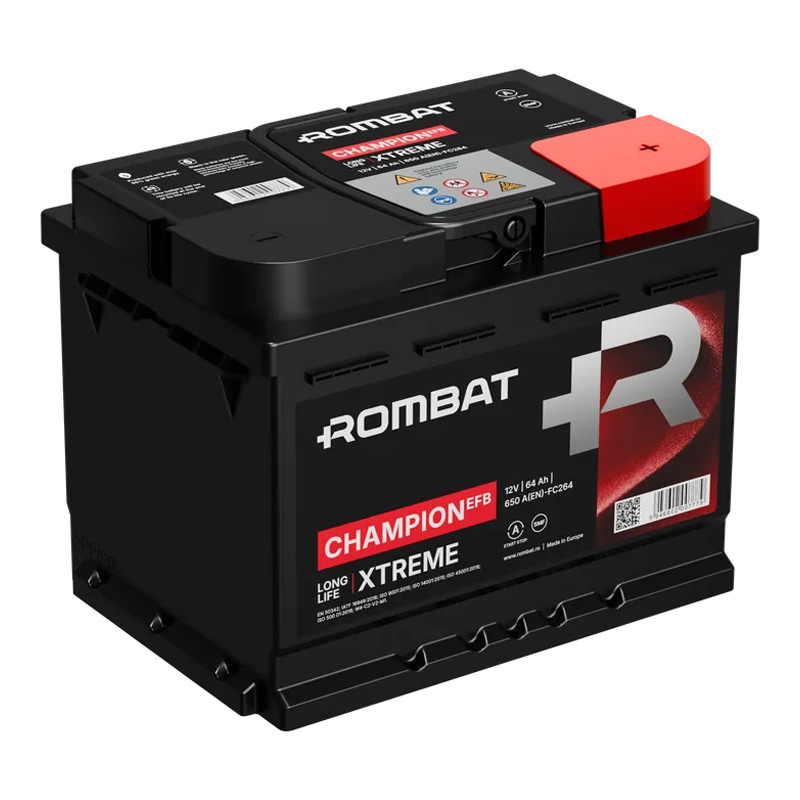 Автомобильный аккумулятор ROMBAT Champion 6CT-64Ah EFB АзЕ (FC264)