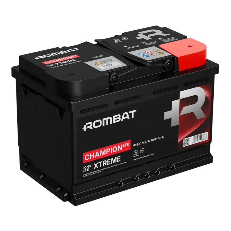 Автомобильный аккумулятор ROMBAT Champion 6CT-80Ah EFB АзЕ (FC380)