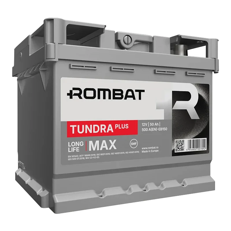 Автомобильный аккумулятор ROMBAT Tundra Plus 6CT-50Ah АзЕ (EB150)