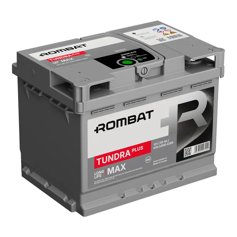 Автомобильный аккумулятор ROMBAT Tundra Plus 6CT-65Ah АзЕ (E265)