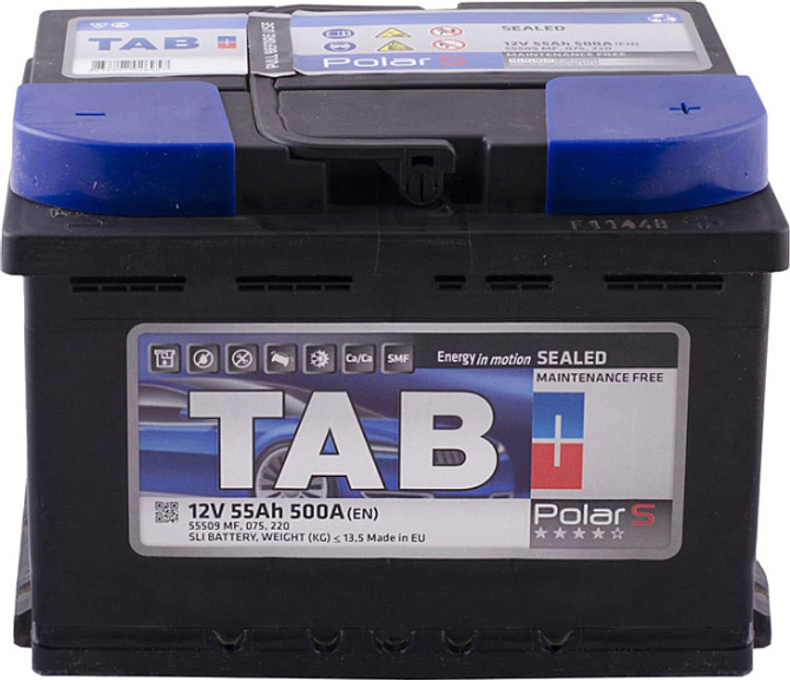 Автомобильный аккумулятор TAB 6CT-55Ah АзЕ 500A Polar (245655) Автомобильный аккумулятор TAB 6CT-55Ah АзЕ 500A Polar (245655)