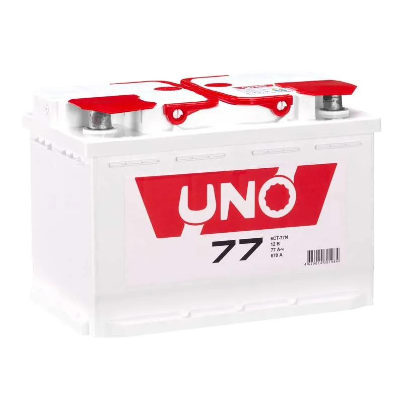 Автомобильный аккумулятор UNO 6CT-77Ah АзЕ