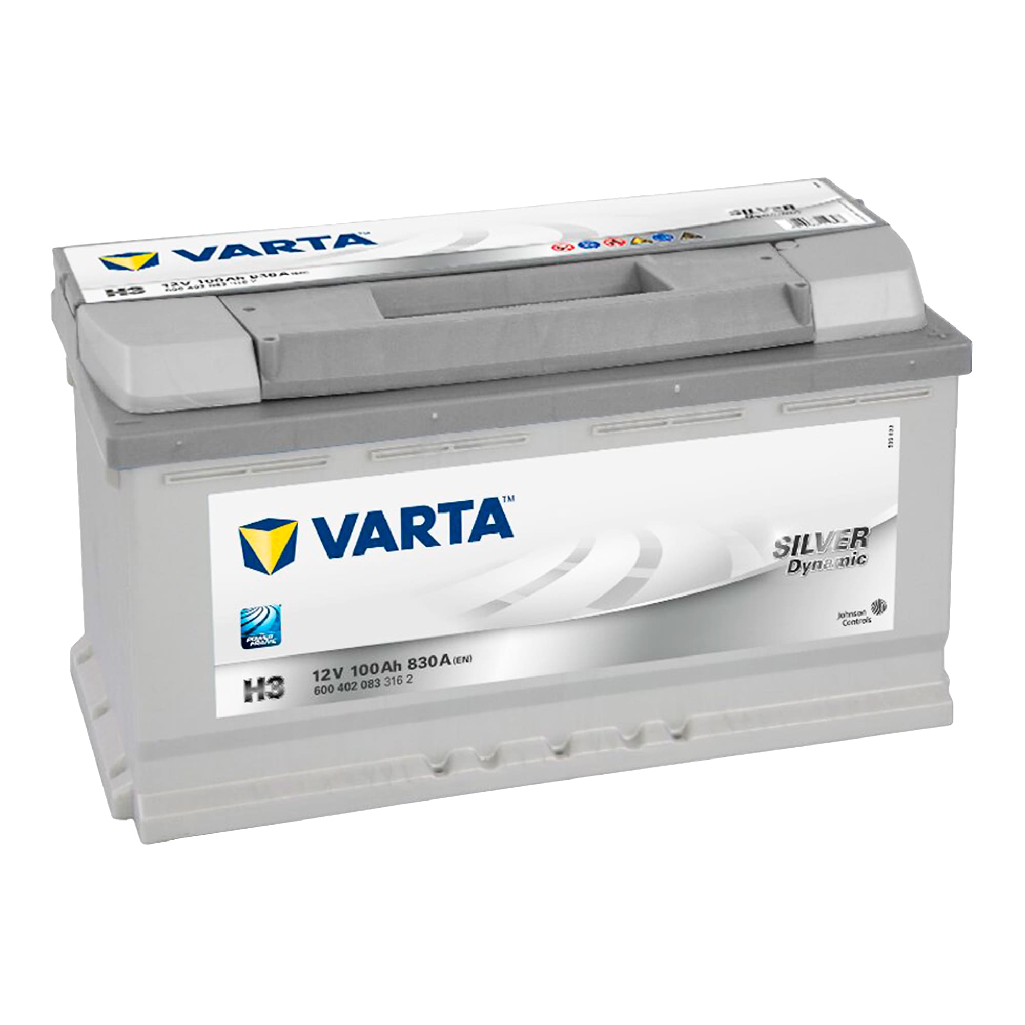 Аккумулятор Varta Silver Dynamic H3 6CT-100Ah (-/+) (600 402 083)