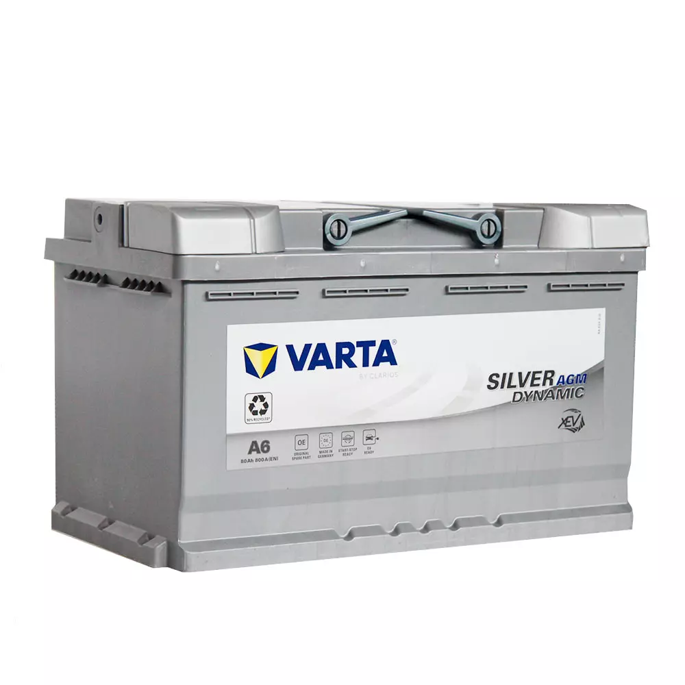 Автомобильный аккумулятор VARTA 6CT-80 АзЕ 580 901 080 SILVER DYNAMIC AGM  (F21)
