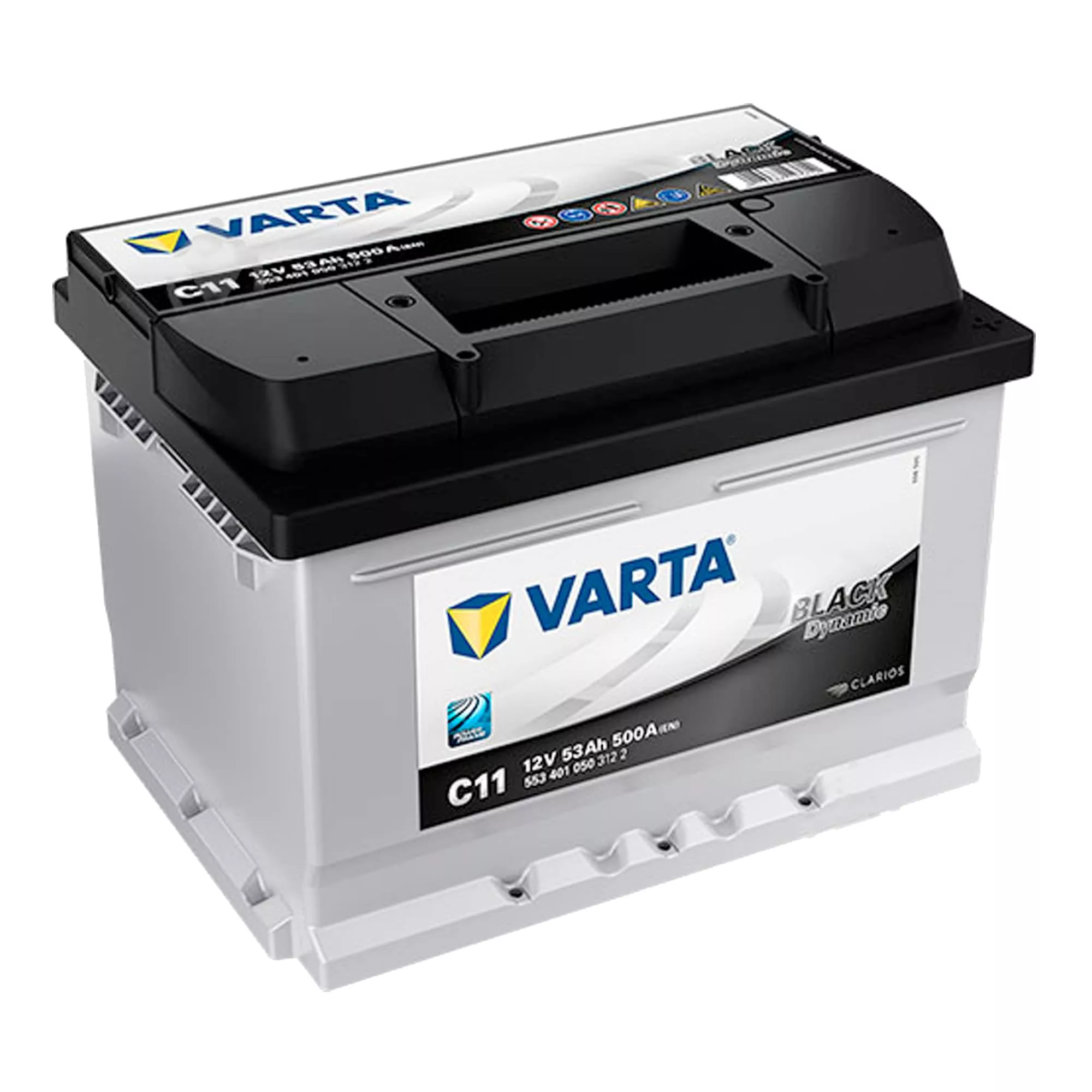 Автомобильный аккумулятор Varta Black Dynamic С11 6СТ-53Ah 500А АзЕ (553401050)