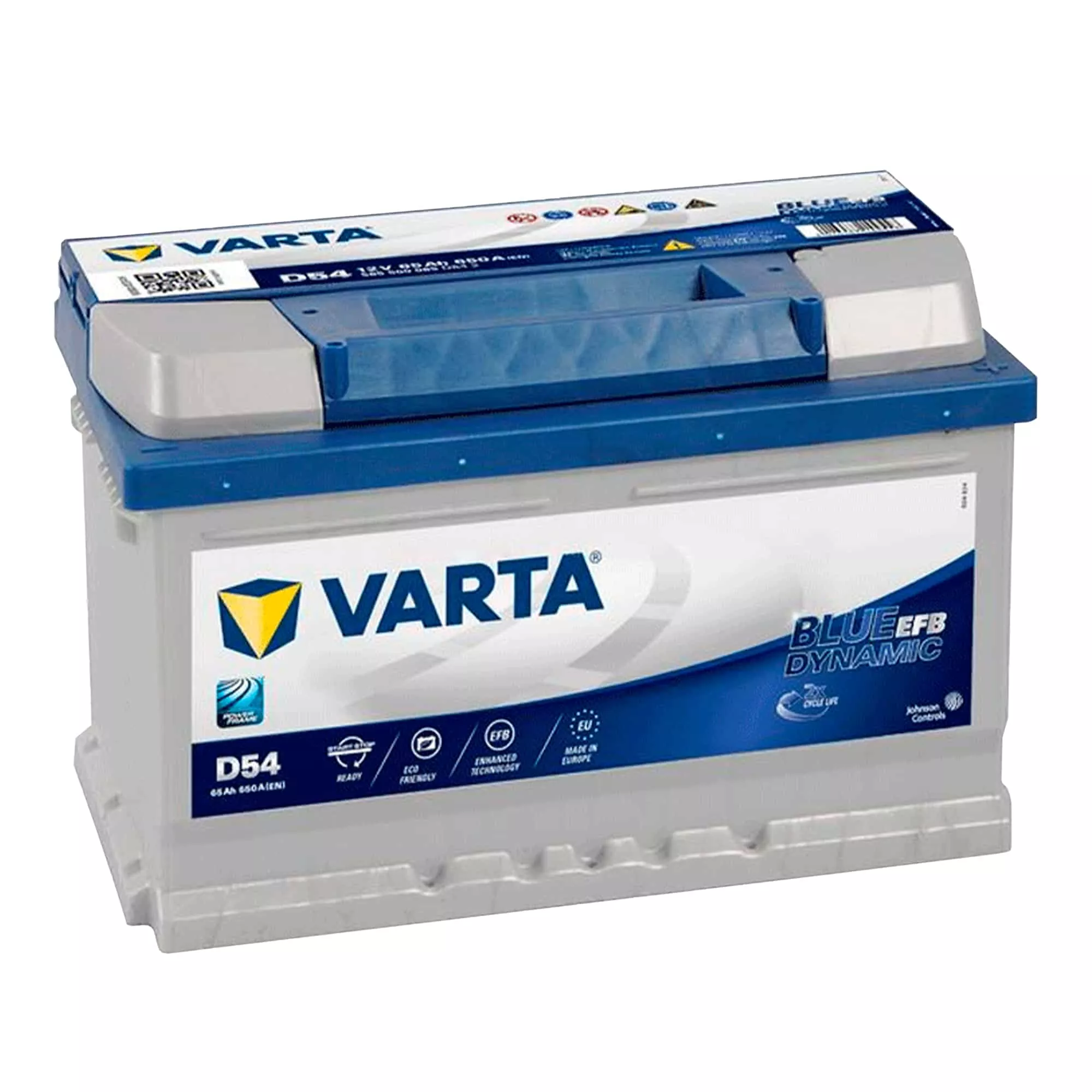 Автомобильный аккумулятор Varta Blue Dynamic EFB Start-Stop D54  6СТ-65 АзЕ (565500065)