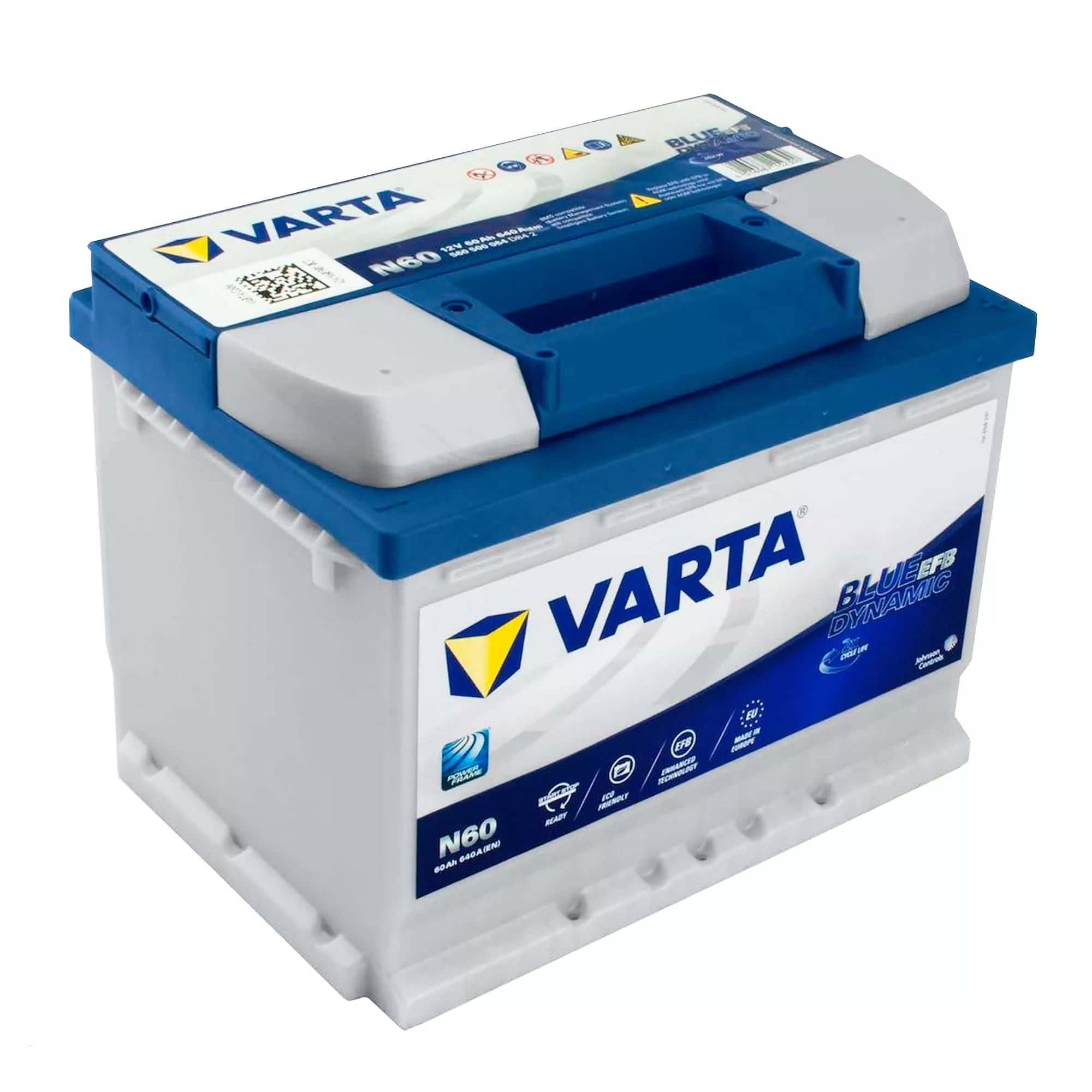 Автомобильный аккумулятор Varta Blue Dynamic EFB Start-Stop 6CT-60Ah (0) N60 640А (560500064)