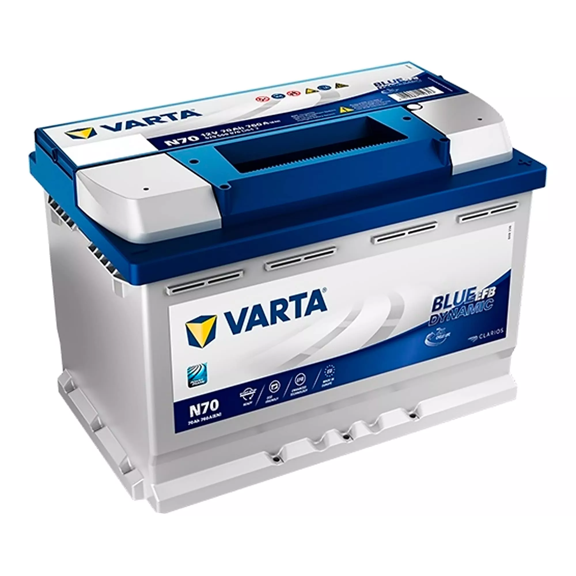 Автомобильный аккумулятор Varta START & STOP EFB 6CT-70Ah АзЕ (N70) (VA570500076)