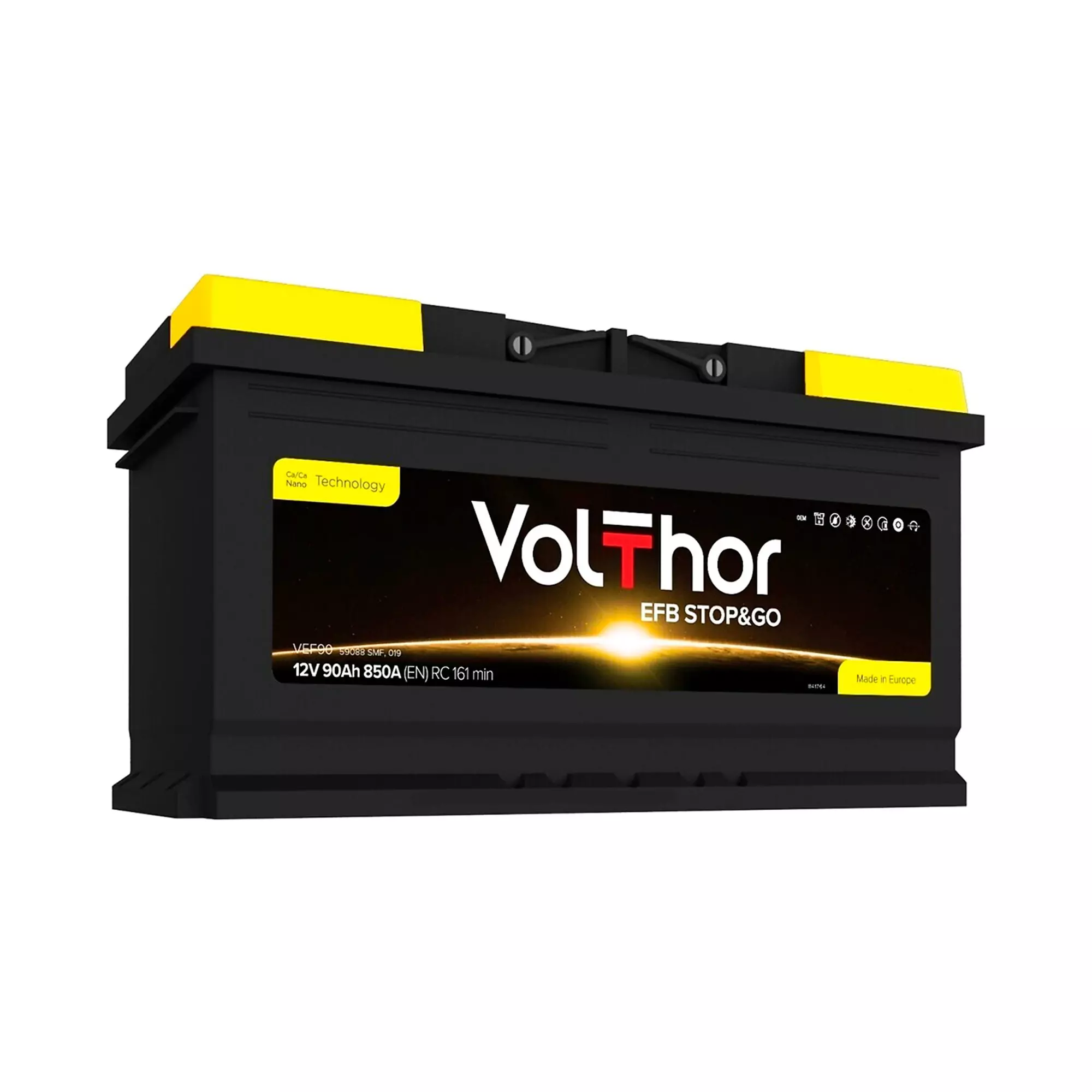 Автомобильный аккумулятор VOLTHOR 6CT-90 АзЕ EFB Start-Stop VEF90 (512090) (SMF, ME, H, HD) Автомобильный аккумулятор VOLTHOR 6CT-90 АзЕ EFB Start-Stop VEF90 (512090) (SMF, ME, H, HD)