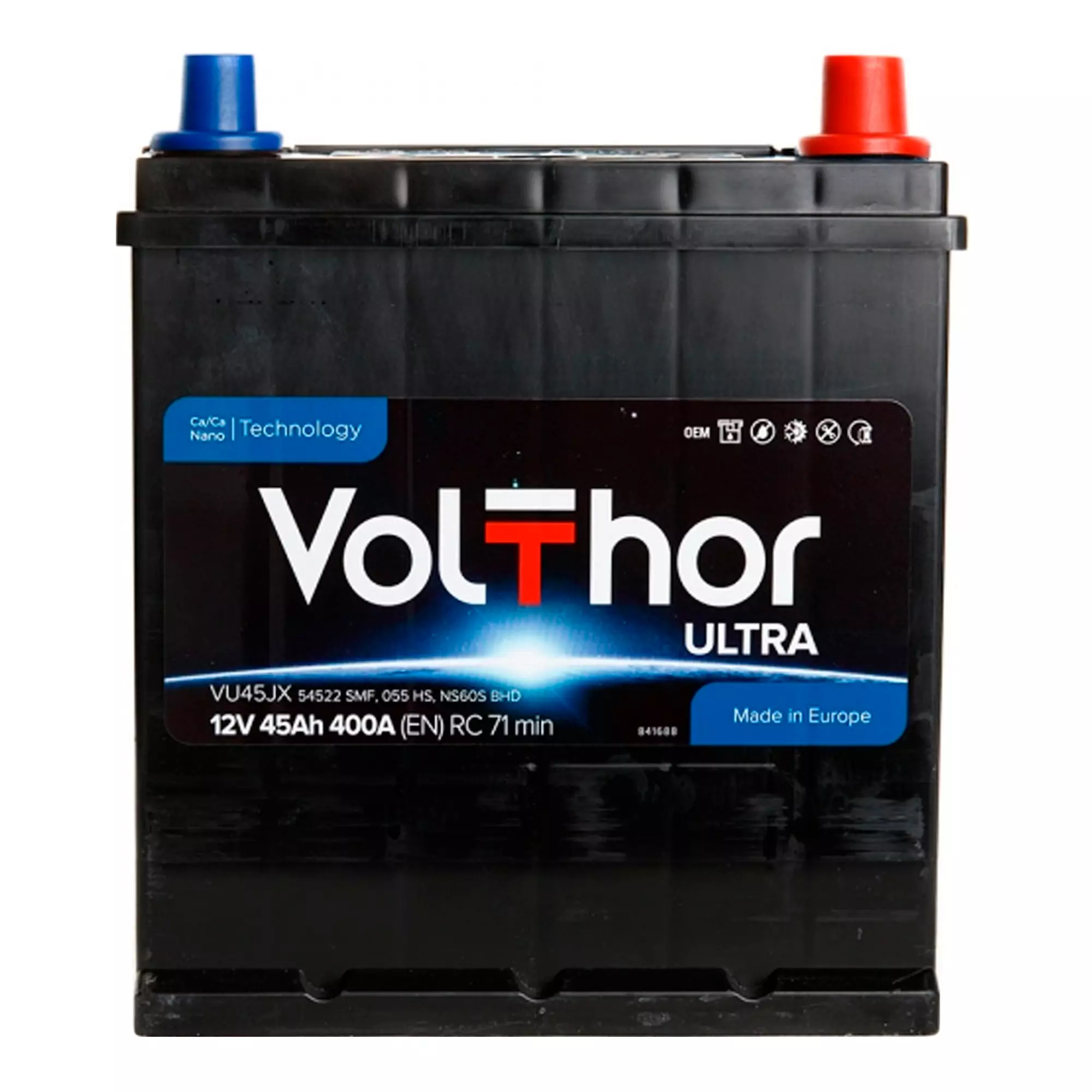 Автомобильный аккумулятор VOLTHOR 6СТ-45 АзЕ ASIA ULTRA (301246) (SMF)