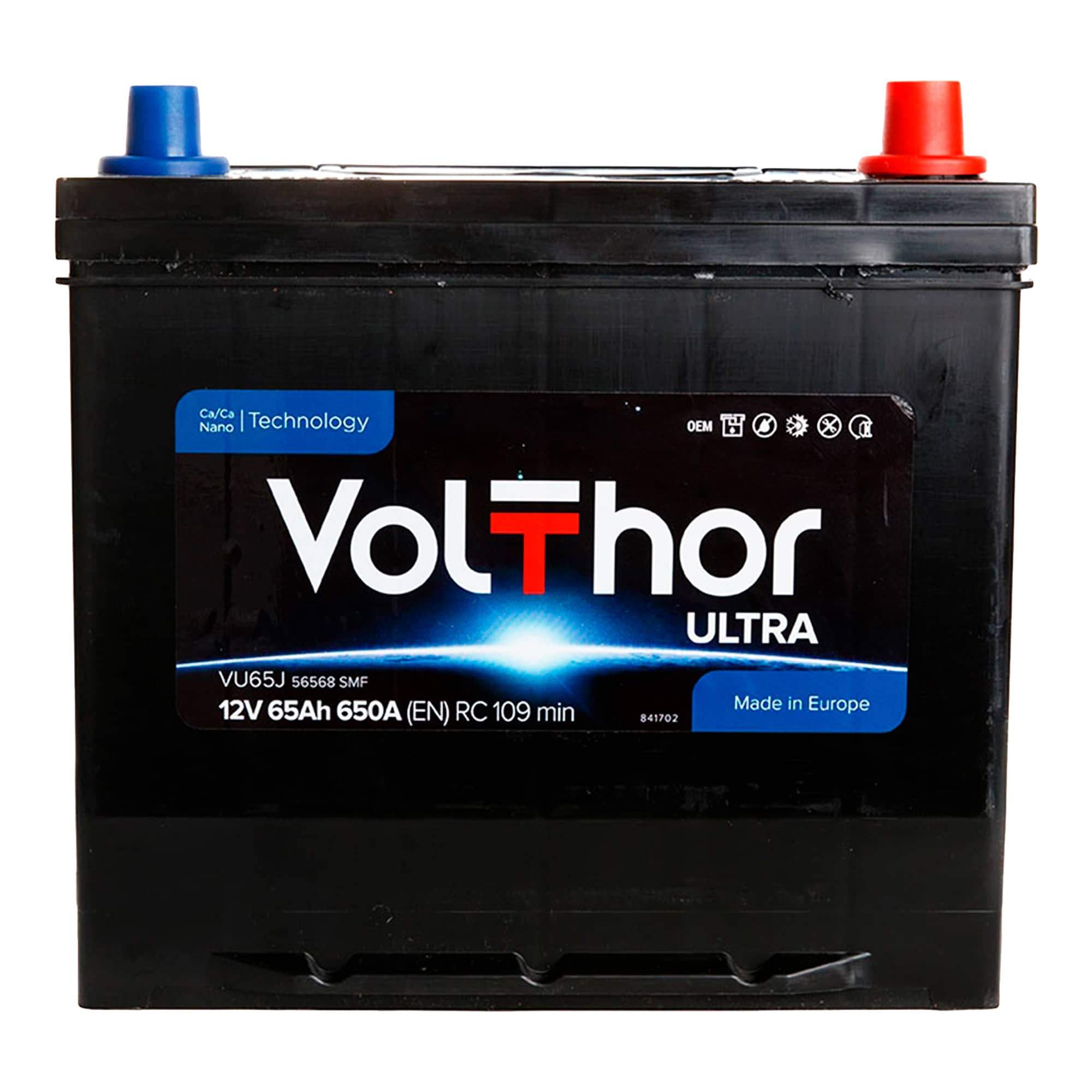 Аккумулятор Volthor Ultra 6СТ-65Ah (-/+) (301067)