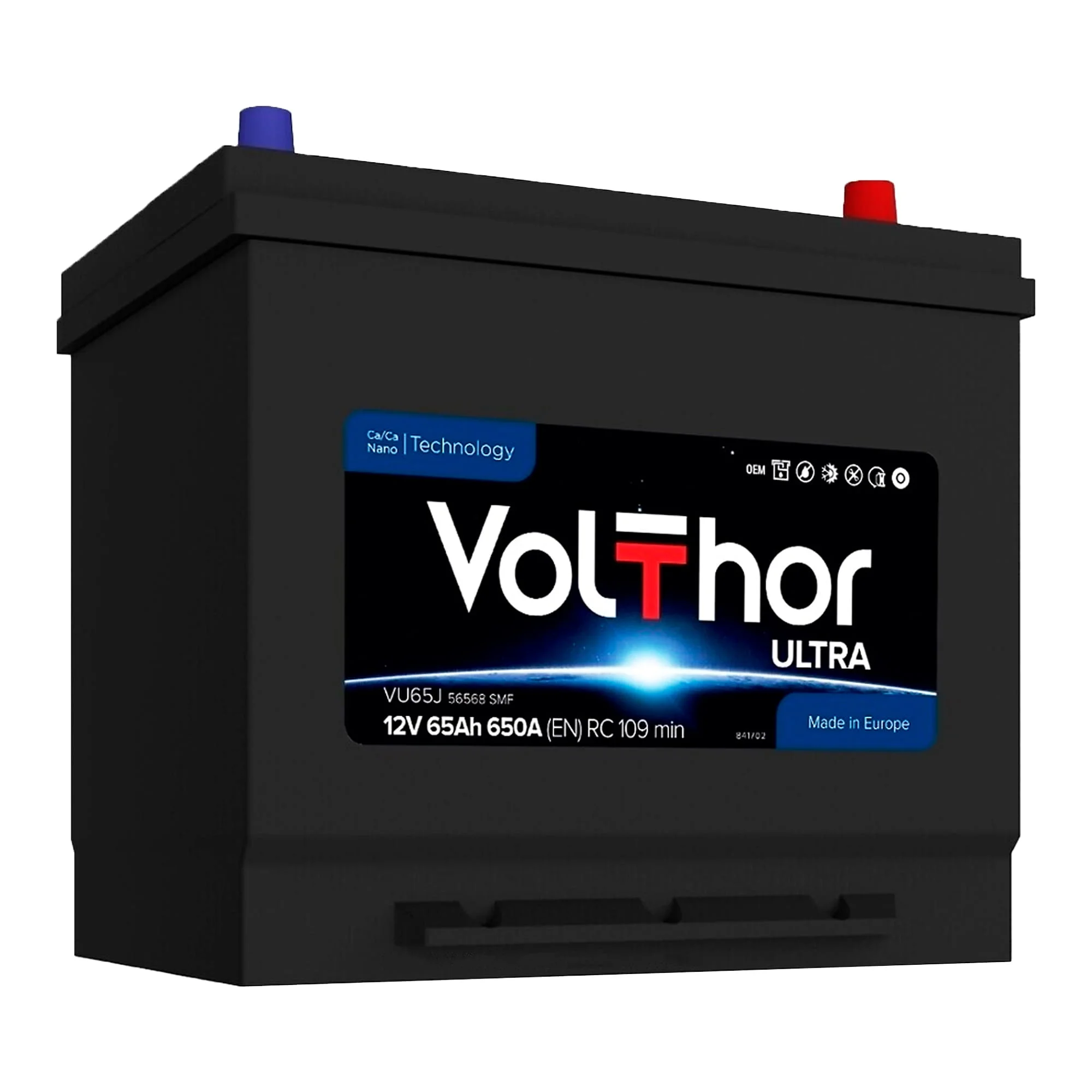 Автомобильный аккумулятор VOLTHOR 6СТ-65 АзЕ ASIA ULTRA (SMF) (301067)