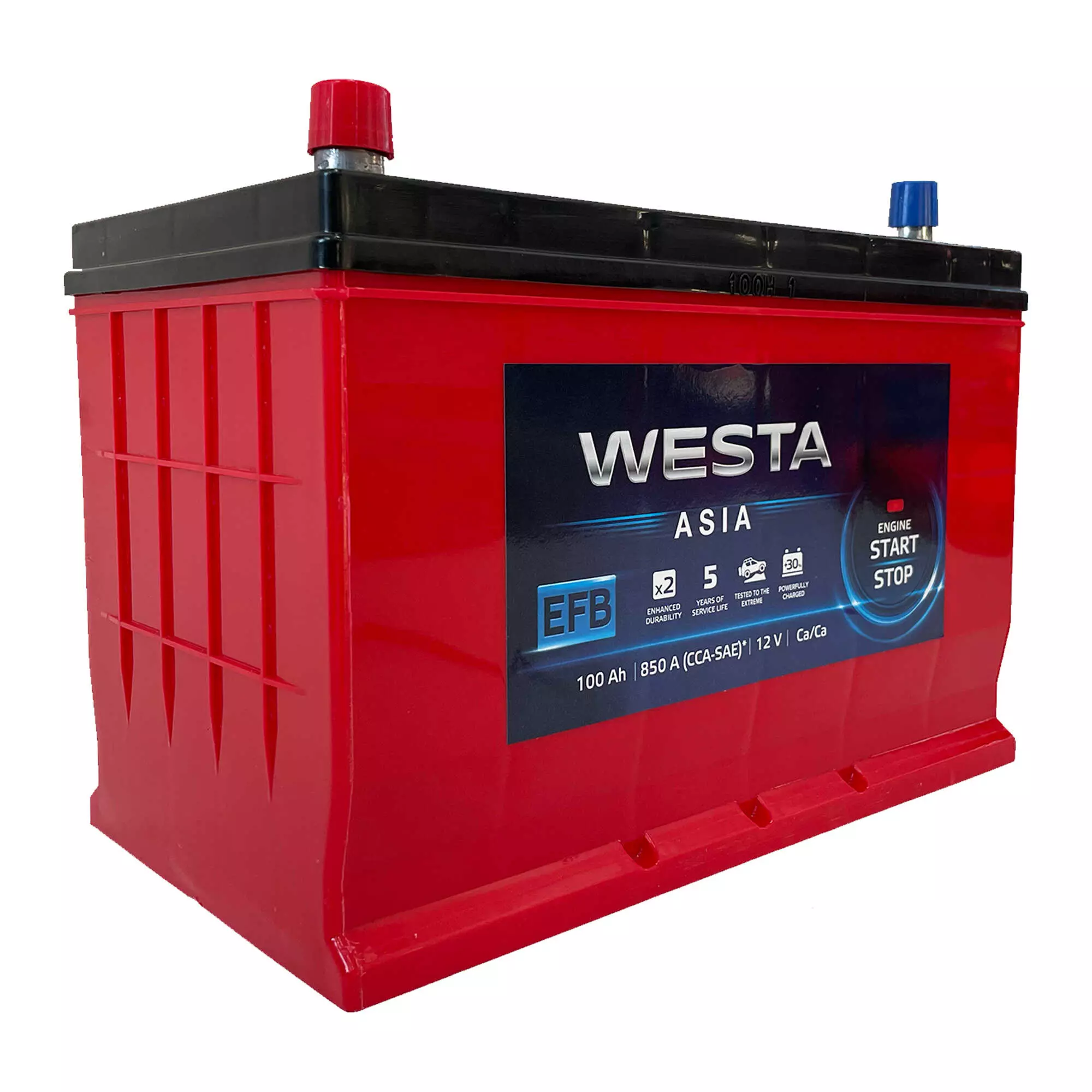 Автомобильный аккумулятор Westa 6CT-100 Аз ASIA EFB (WAE101)