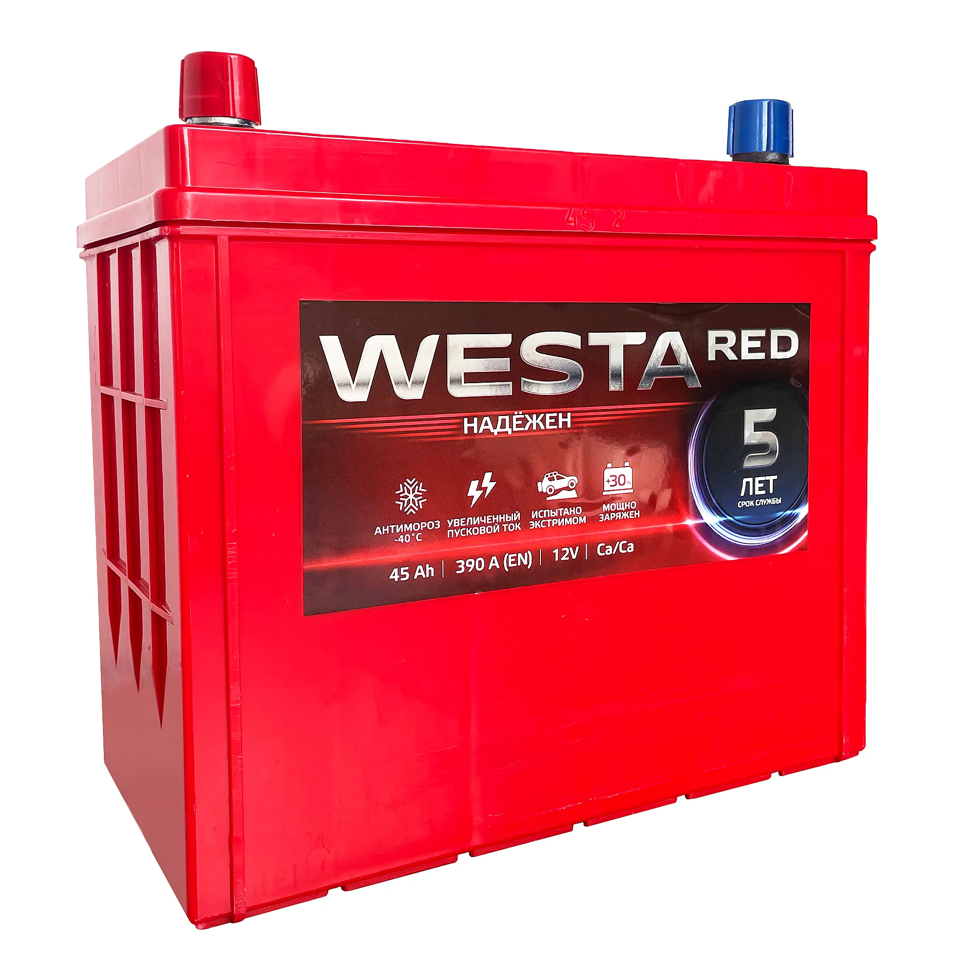 Автомобильный аккумулятор Westa 6CT-45 А (1) RED JIS Asia