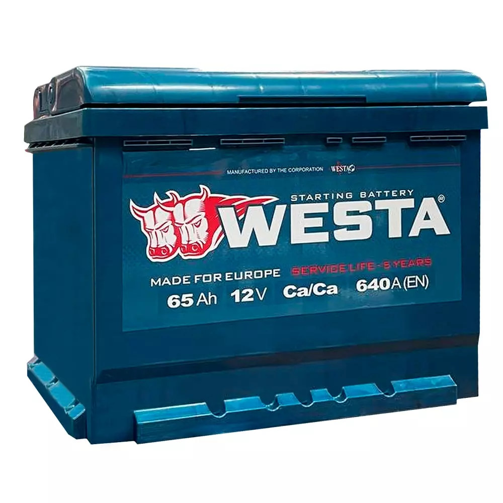 Автомобільний акумулятор WESTA 6CT-65 (0) (13105) (WPR6500L2)