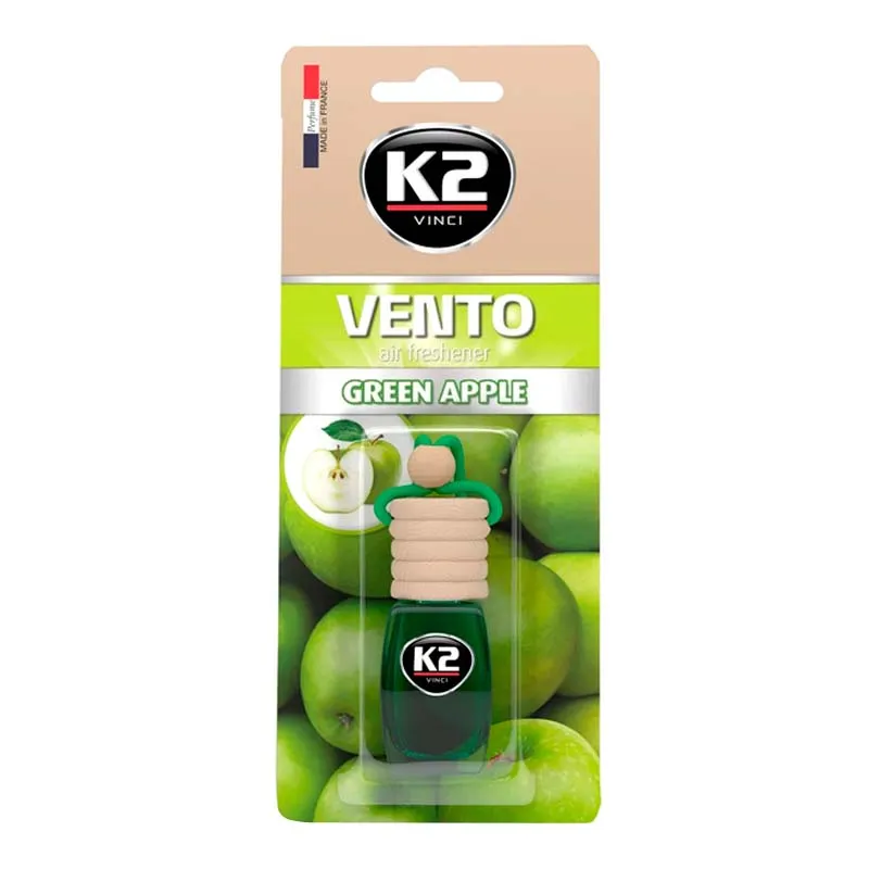 Автомобильный ароматизатор K2 VINCI VENTO SOLO REFILL GREEN APPLE 8ML (V402)
