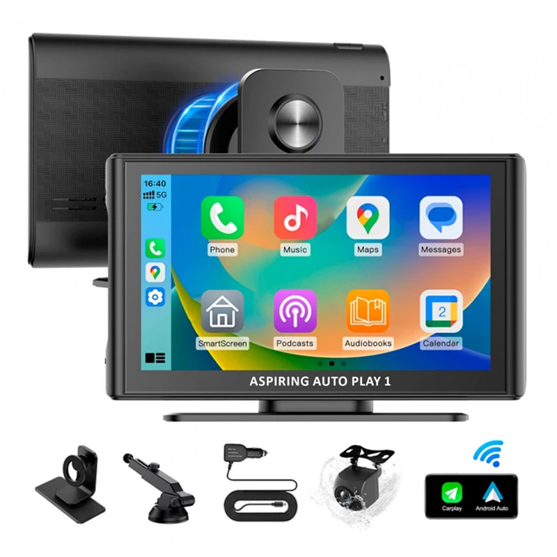 Автомобильный монитор Aspiring Auto Play 1 Magnet CarPlay Android auto (LX-BT701)