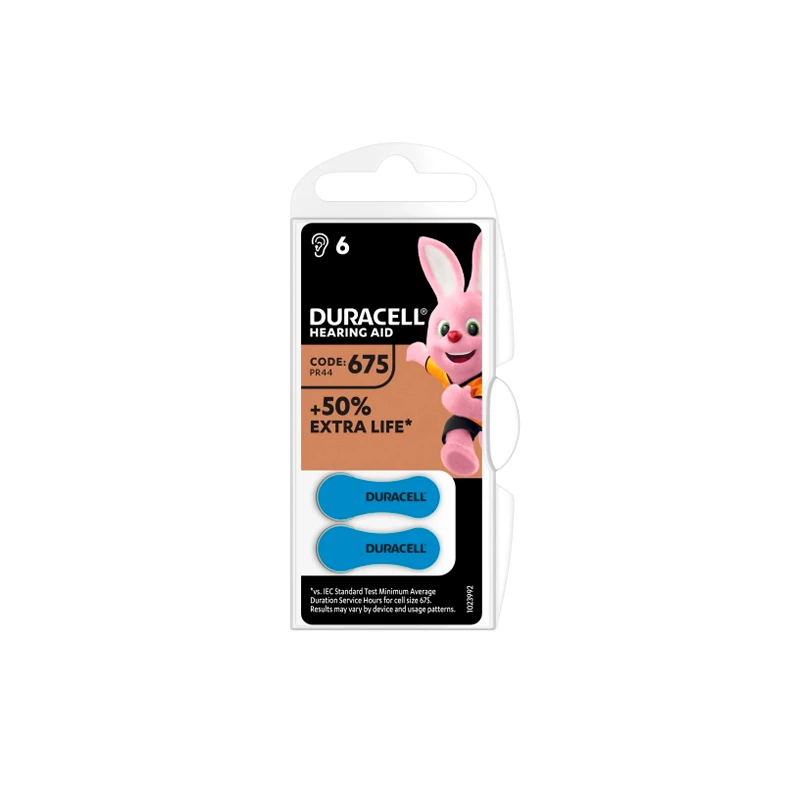 Батарейка DURACELL HA 675 6 шт (5002993) Батарейка DURACELL HA 675 6 шт (5002993)