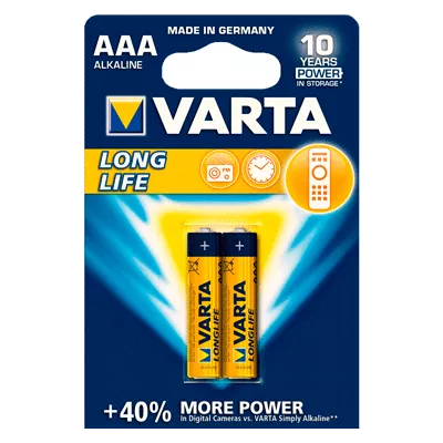 Батарейка VARTA Long Life AAA BLI 2