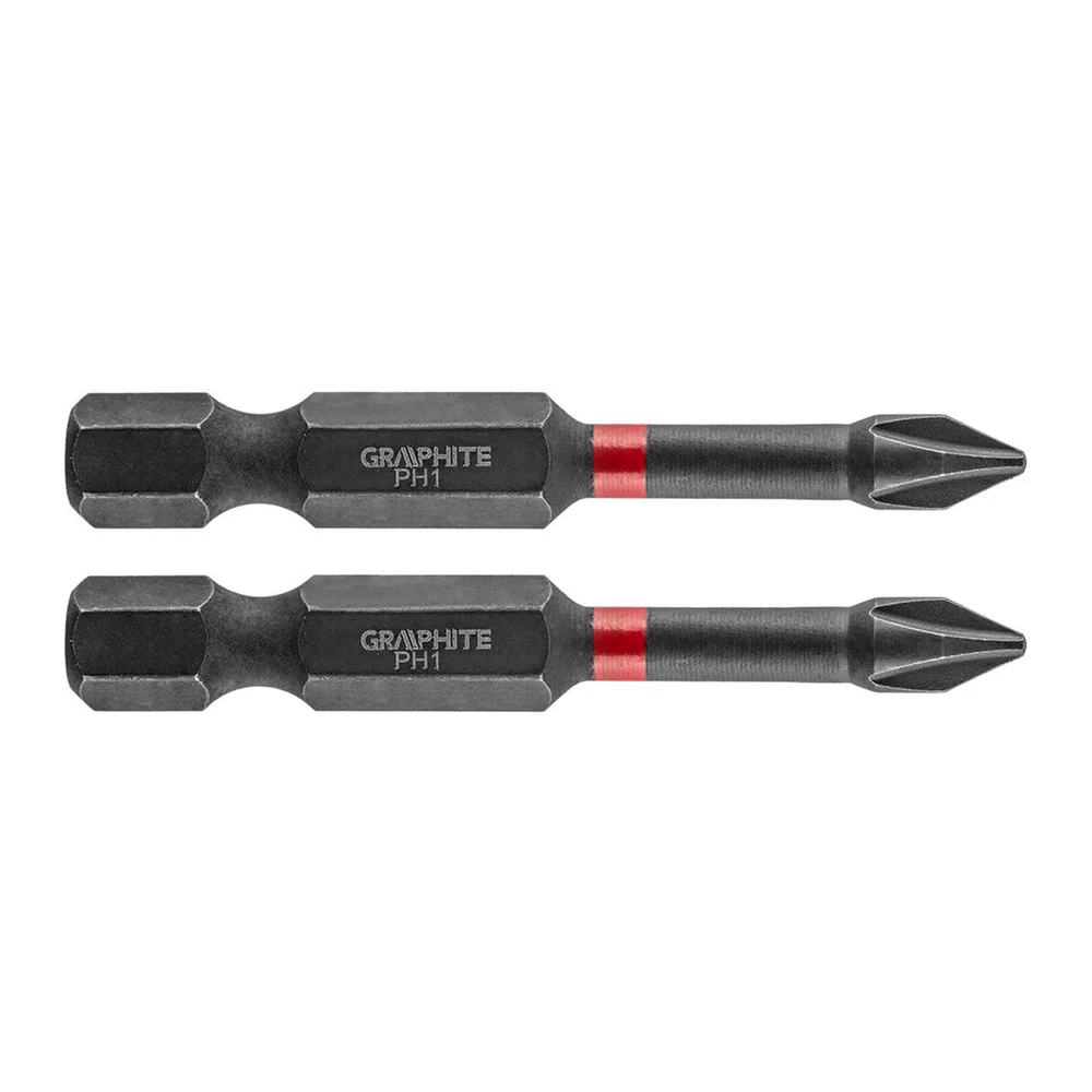 Биты GRAPHITE ударные PH1 x 50 мм 2 шт (56H518)