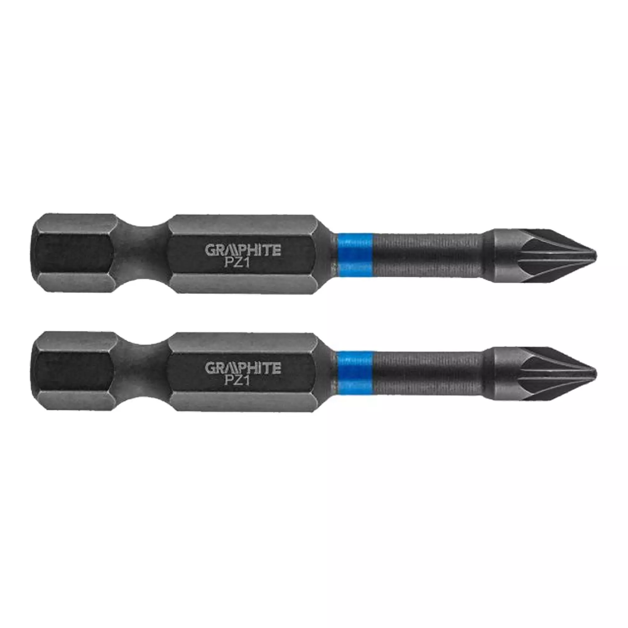 Біти GRAPHITE ударні PZ1 x 50 мм 2 шт (56H521) Біти GRAPHITE ударні PZ1 x 50 мм 2 шт (56H521)