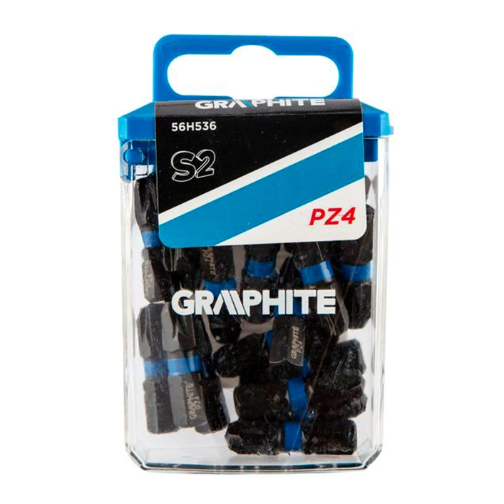 Биты GRAPHITE ударные PZ4 x 25 мм 20 шт (56H536) Биты GRAPHITE ударные PZ4 x 25 мм 20 шт (56H536)