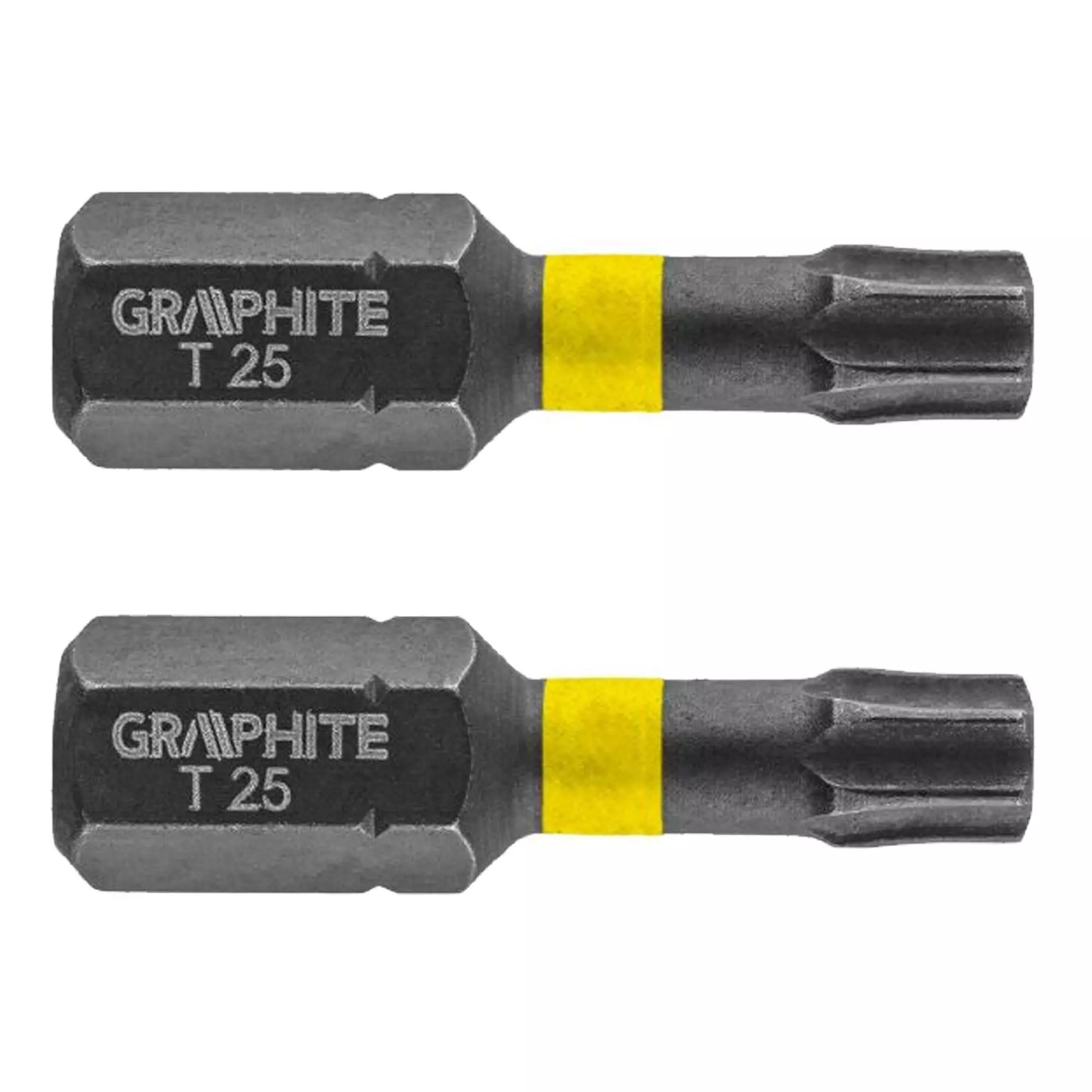 Биты GRAPHITE ударные TX25 x 25 мм 2 шт (56H514) Биты GRAPHITE ударные TX25 x 25 мм 2 шт (56H514)