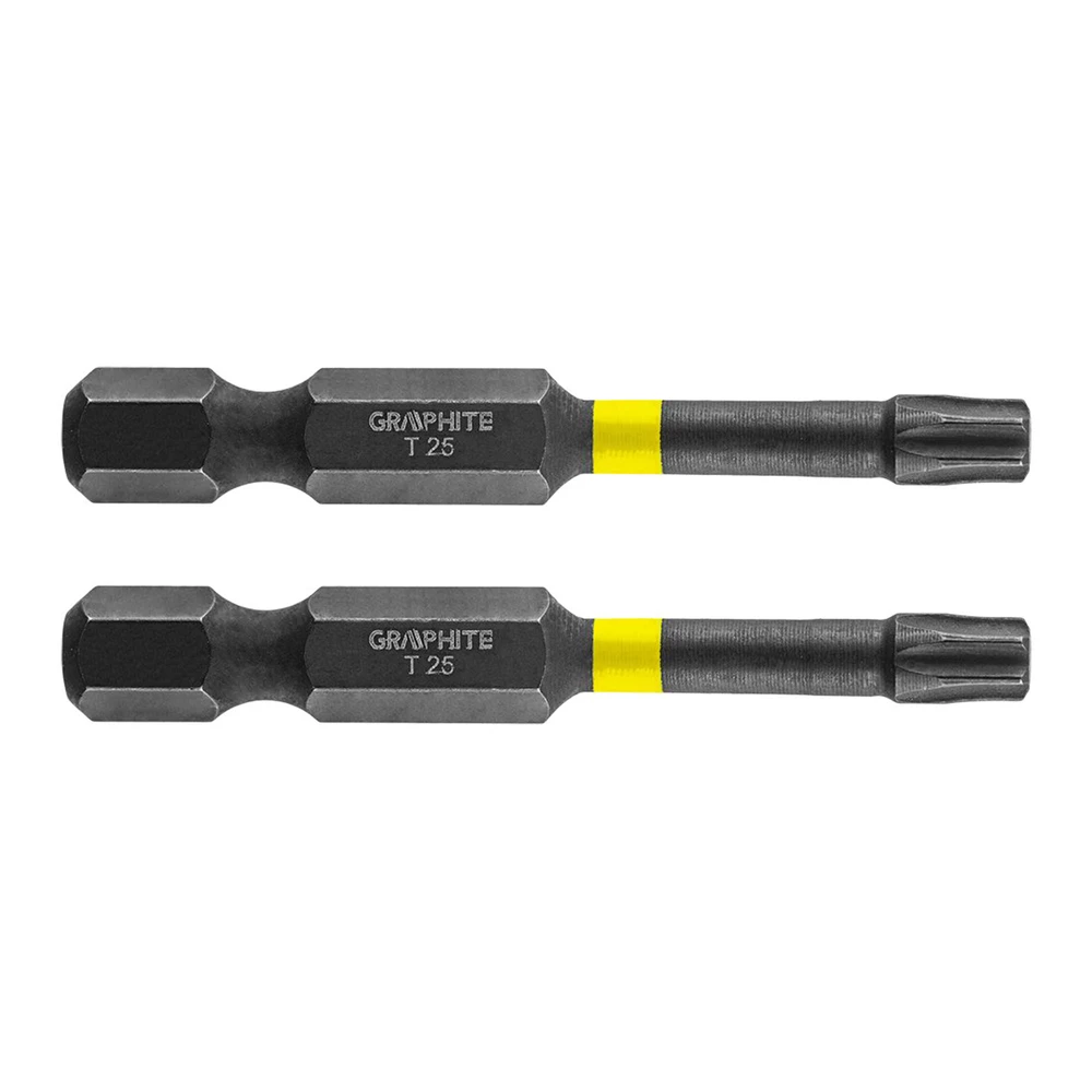 Биты GRAPHITE ударные TX25 x 50 мм 2 шт (56H526) Биты GRAPHITE ударные TX25 x 50 мм 2 шт (56H526)